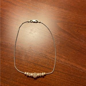 Silver anklet